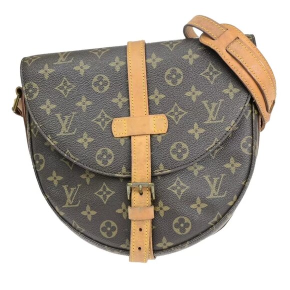 LOUIS VUITTONI Chantilly GM Shoulder Bag Monogram Leather Brown France M51232 - Picture 1 of 16